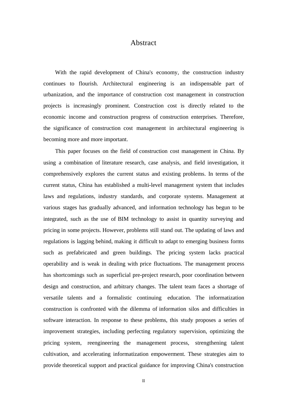 25年WP关键词：工程造价；造价管理；现状；问题研究-约13282字符.docx_第2页