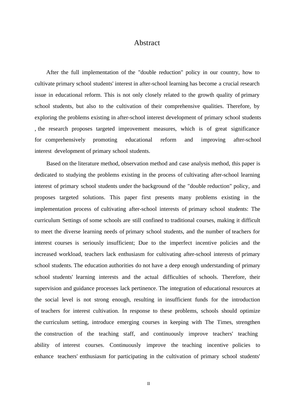 25年WP小学教育-双减政策背景下小学生课后学习兴趣培养存在的问题及对策-2.670-12523.docx_第2页