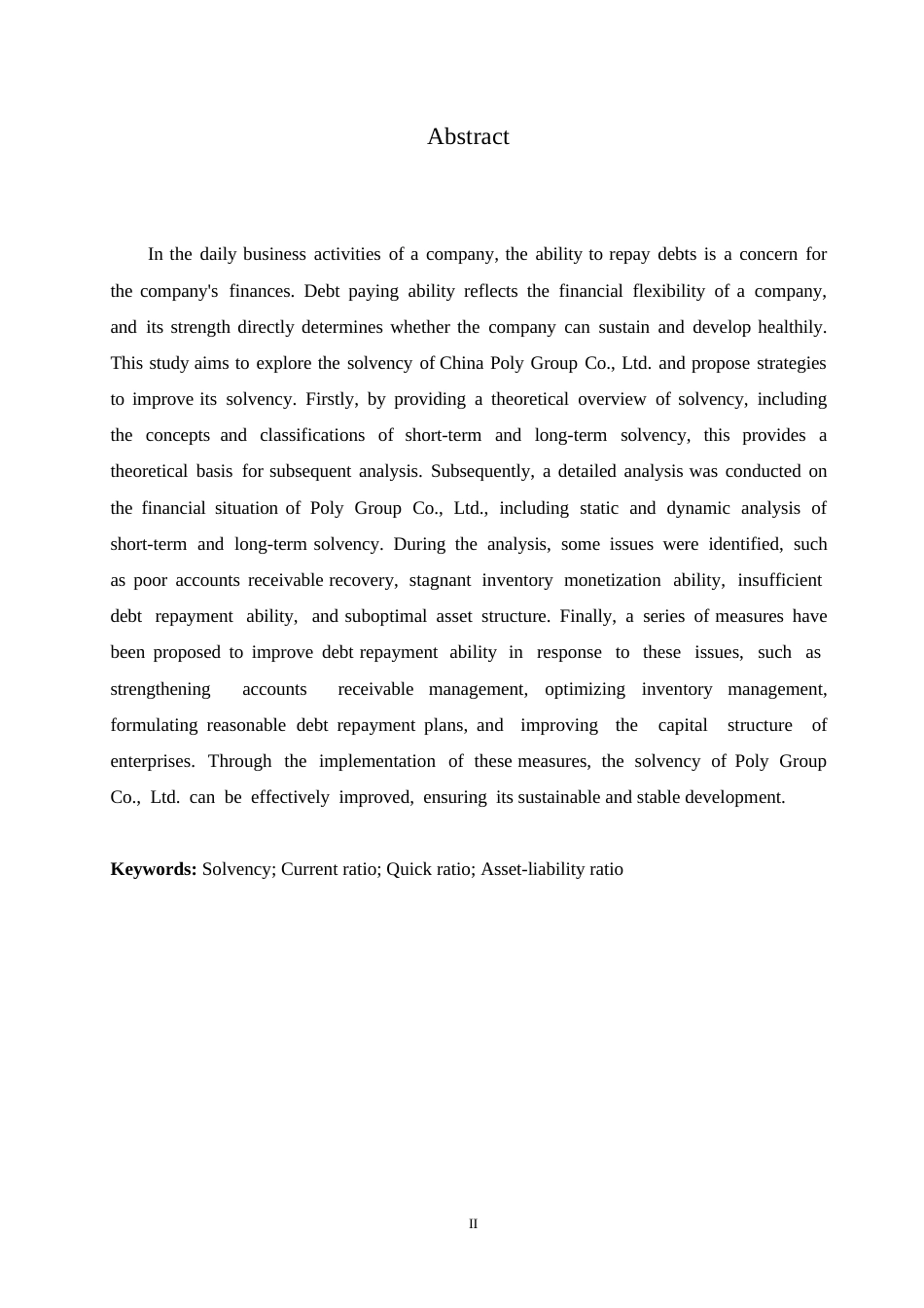 25年WP保利发展偿债能力存在的问题及对策研究0-约12473字符.docx_第2页