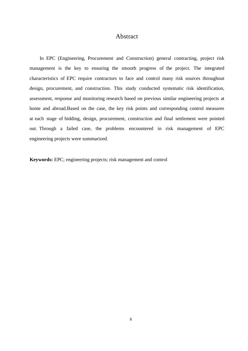 25年WP浅谈EPC工程总承包模式下的工程项目风险管控0-约13756字符.docx_第2页