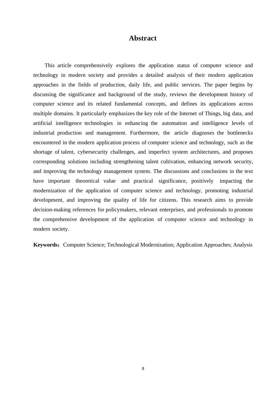 25年WP计算机科学与技术+ 关键词：计算机科学；技术现代化；应用途径；分析-约14089字符.docx_第2页
