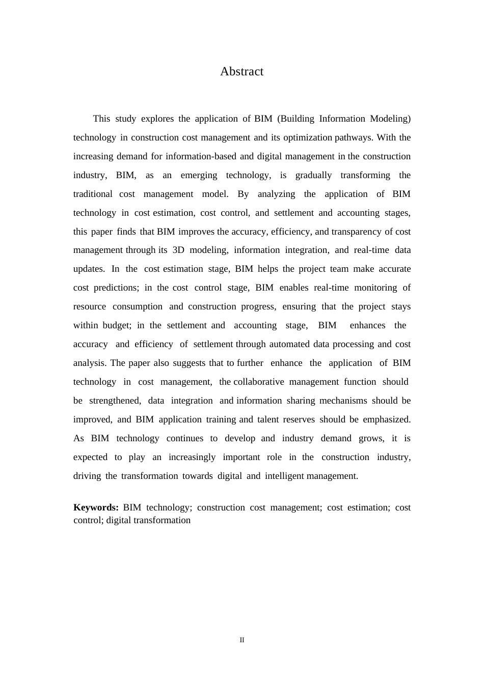 25年WP基于BIM技术的工程造价管理研究0-约12281字符.docx_第2页