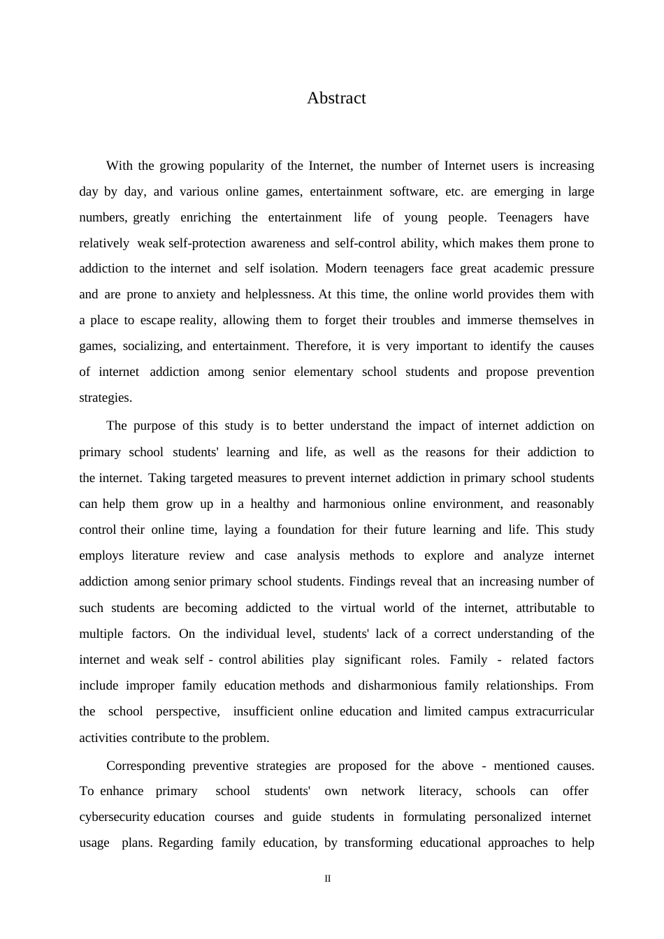 25年WP小学教育-高年级小学生网络成瘾的原因及预防策略-16.420-13780.docx_第2页