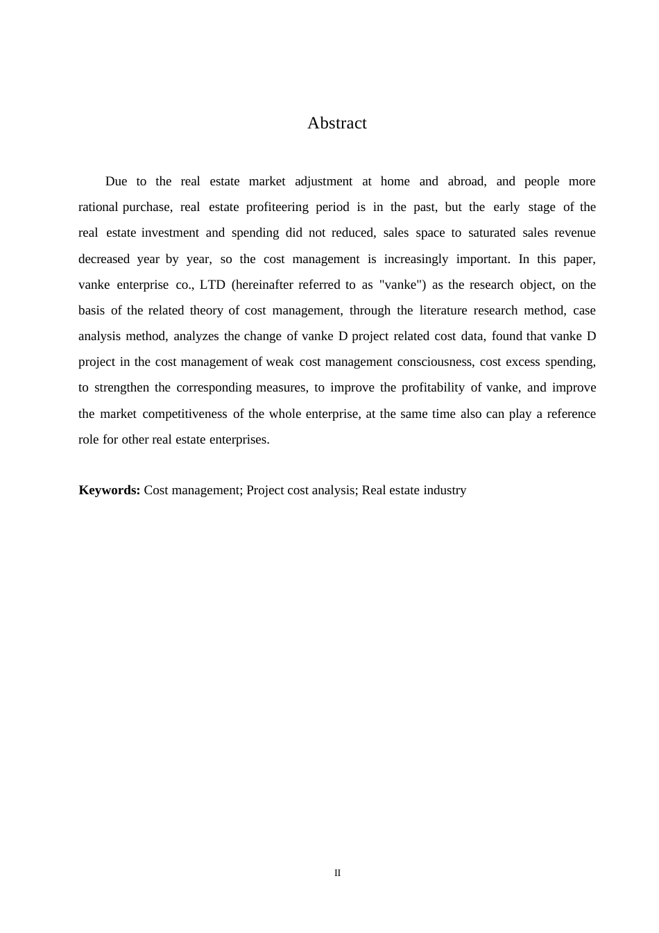 25年WP万科D项目成本管理存在问题及对策探析0-约10072字符.docx_第2页
