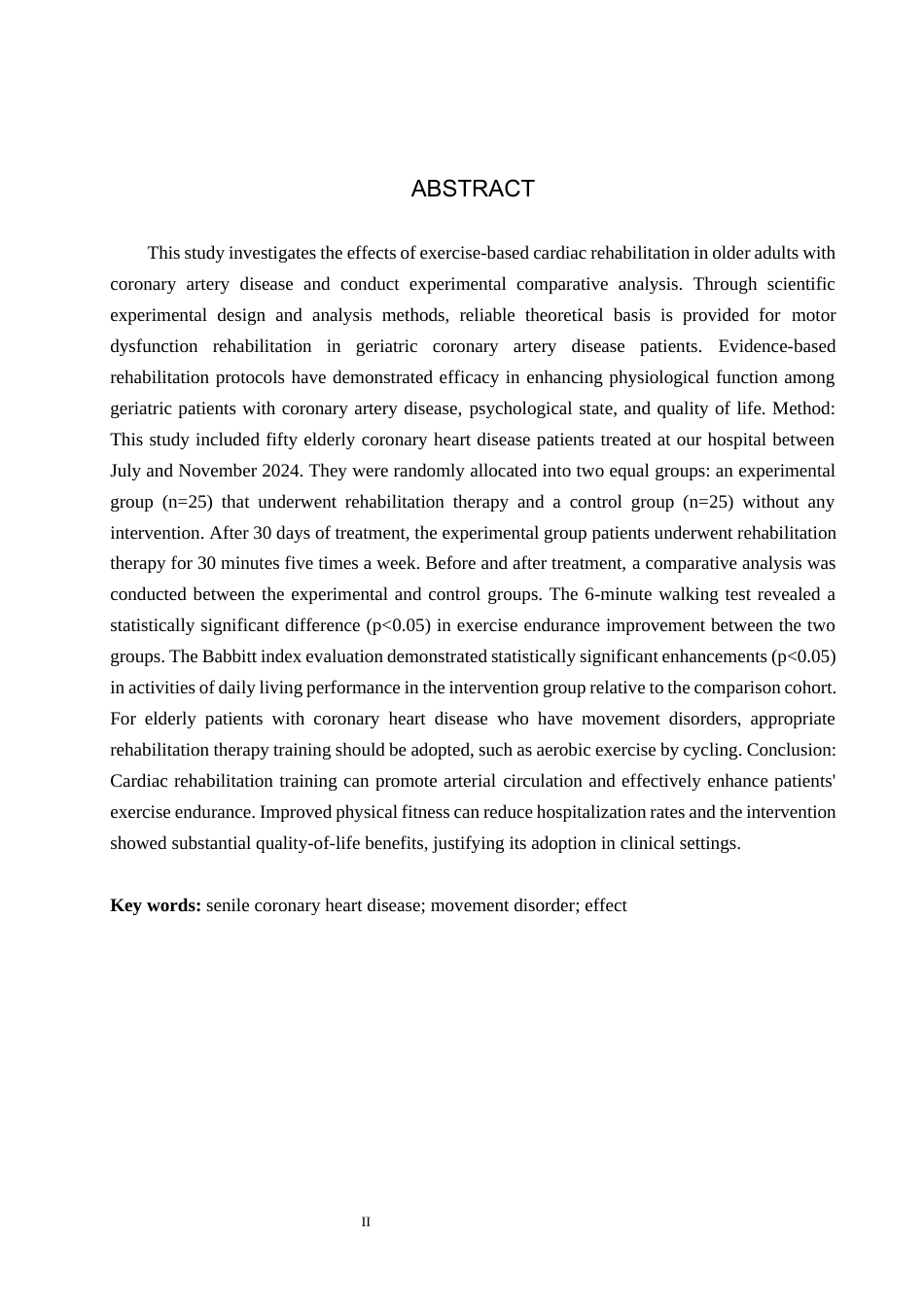 25年WP康复治疗学-心脏康复运动对老年冠心病患者的疗效分析-查重16.8AI0-6048.docx_第2页