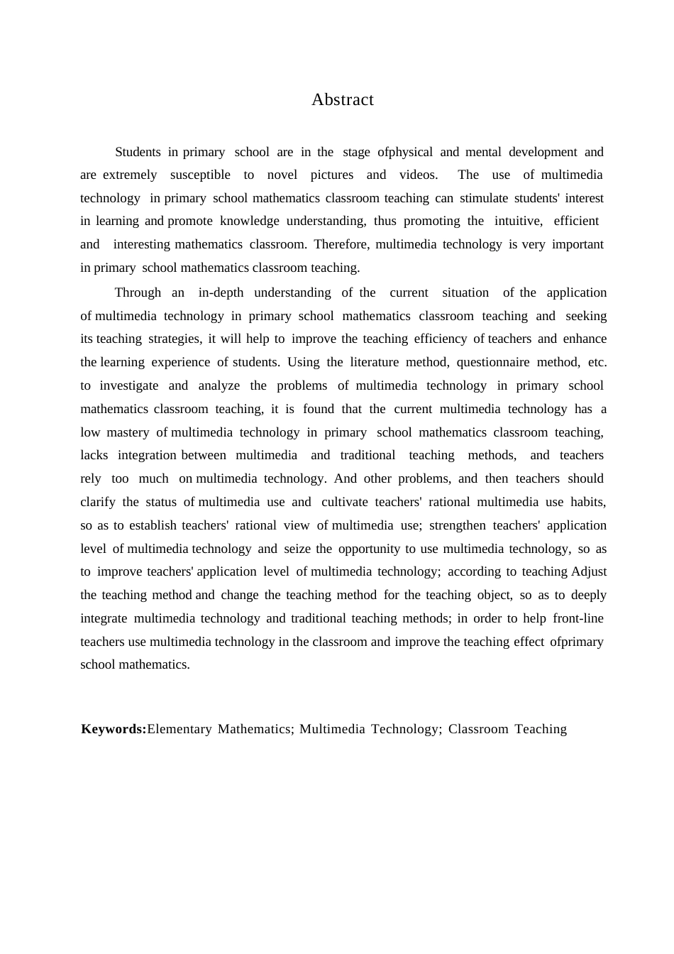 25年WP小学教育-多媒体技术在小学数学课堂教学中应用存在的问题及对策-25.220-10635.docx_第2页