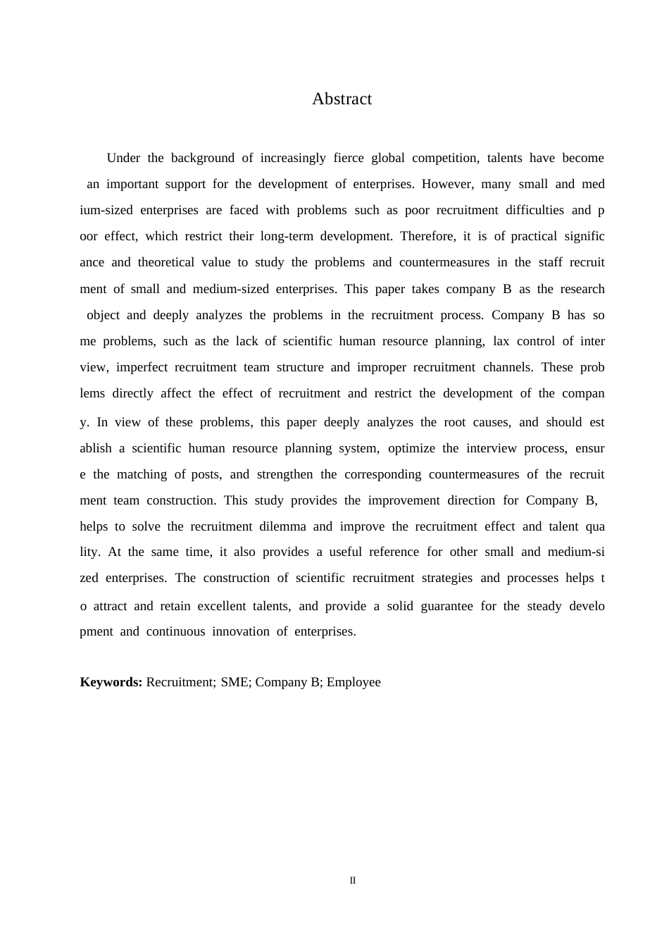 25年WP中小型企业员工招聘中存在的问题与对策-以B公司为例0-约10929字符.docx_第2页