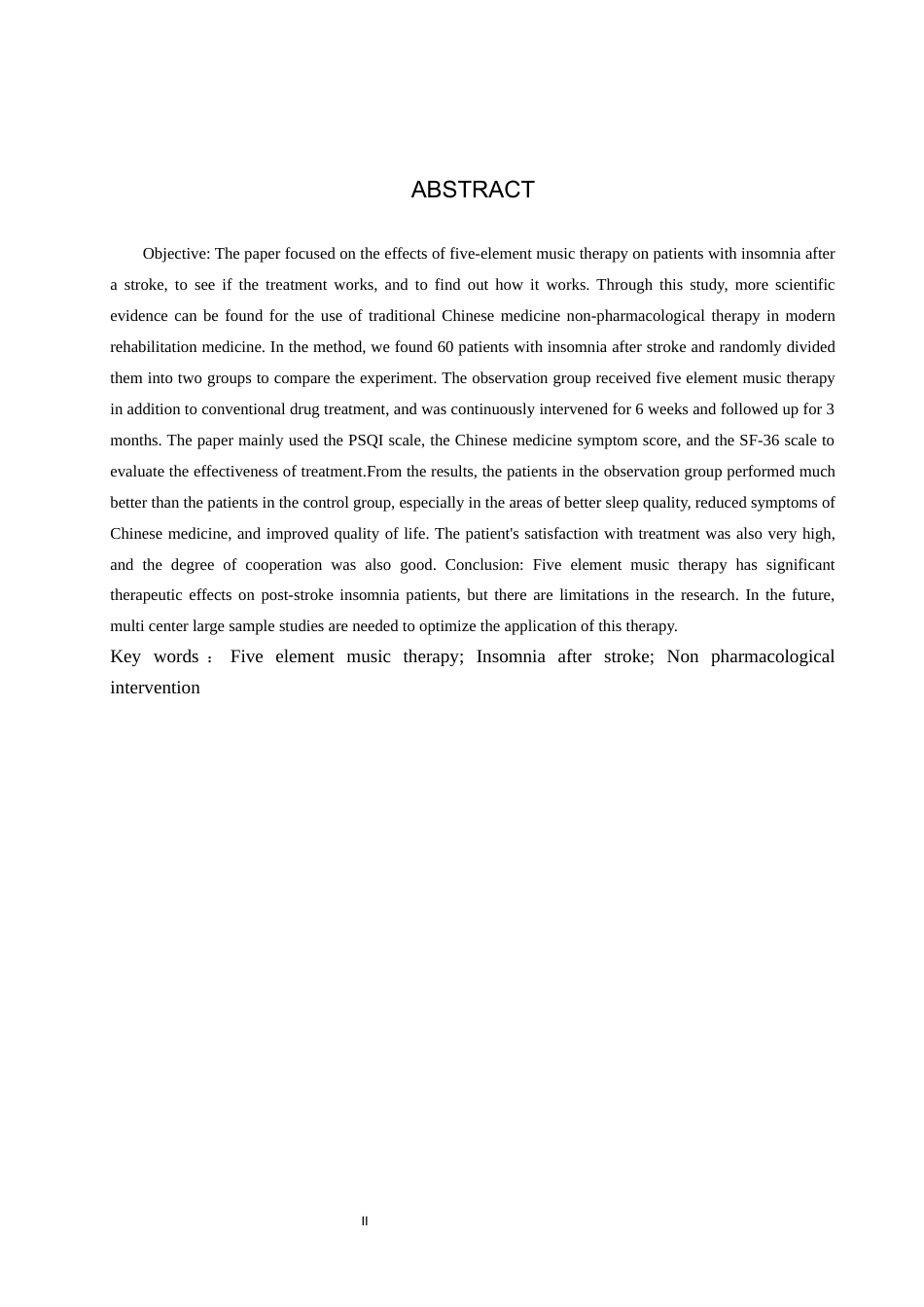 25年WP康复治疗学-五行音乐疗法对脑卒中后失眠患者的影响-查重6.38AI0-12247.docx_第2页