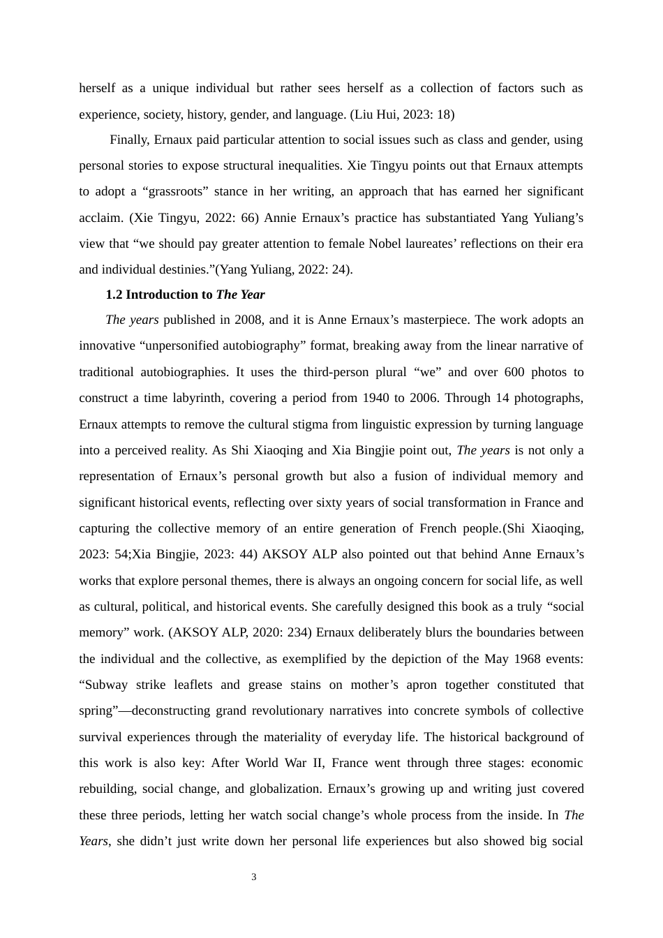 25年WP英语-社会变迁下的个人书写与集体记忆——以安妮·埃尔诺《悠悠岁月》为例0-8616.docx_第8页