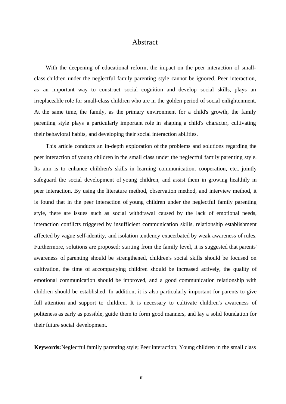 25年WP学前教育-忽视型家庭教养方式下小班幼儿同伴交往的问题及解决策略-18.120-12529.docx_第2页