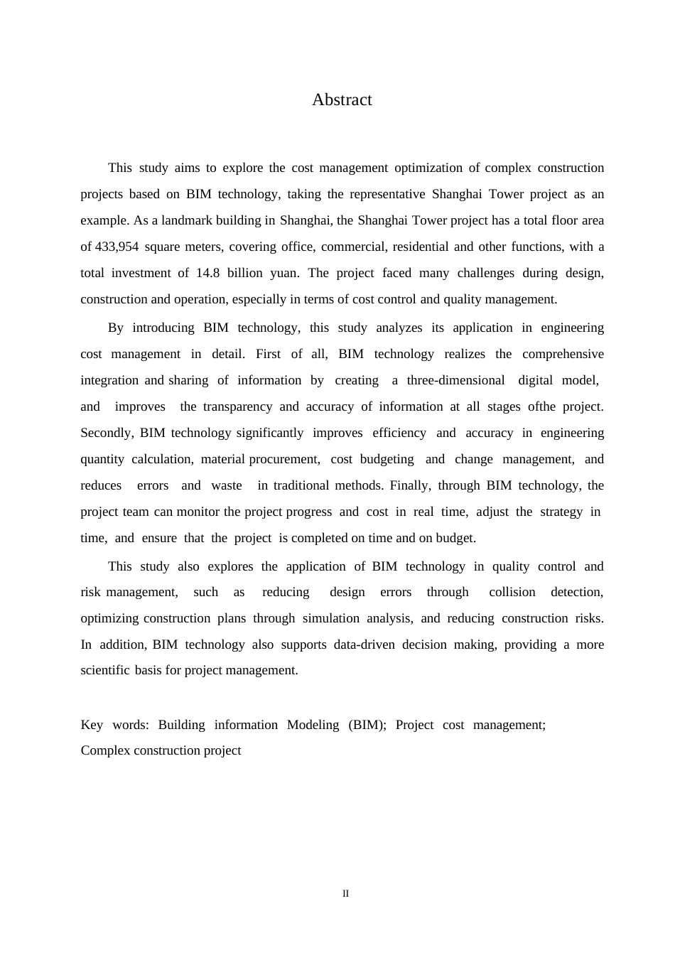 25年WP基于BIM技术的复杂建筑工程造价管理优化研究——以上海中心大厦项目为例_202505121305590-10384.docx_第2页