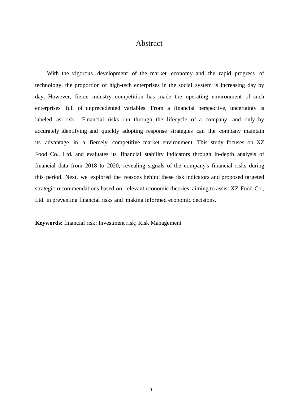 25年WP关键词：财务风险；投资风险；风险控制-约13309字符.docx_第2页