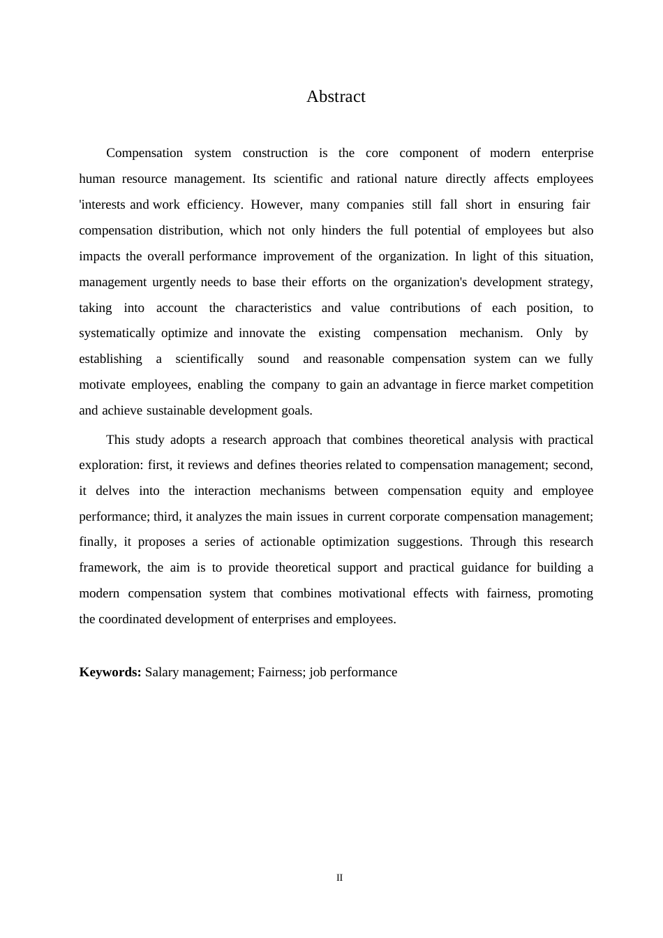 25年WP企业薪酬管理公平与员工工作绩效关系探究0-约10574字符.docx_第2页