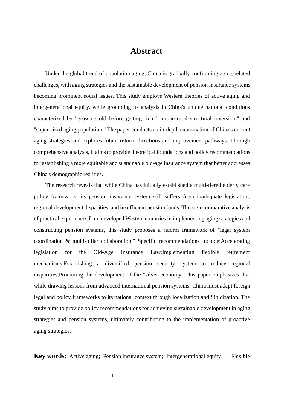 25年原文 基于我国老龄化战略的养老保险制度研究-查重15.85%-AI14.09%-23389字.docx_第2页