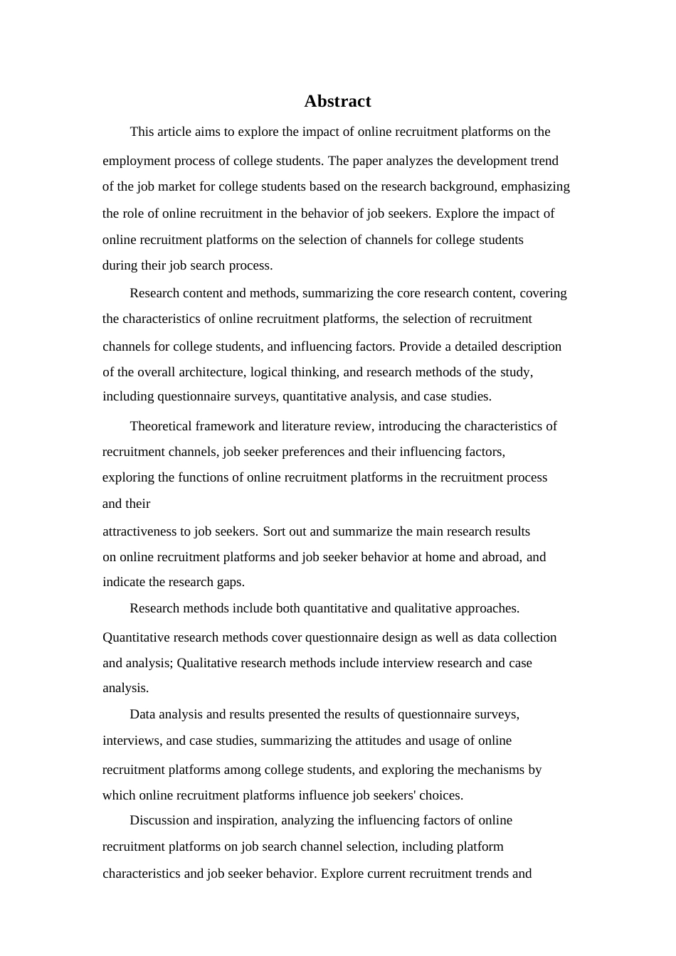 25年WP关键词：在线招聘平台；大学生求职；渠道选择；问卷调查；案例分析-约13376字符.docx_第2页