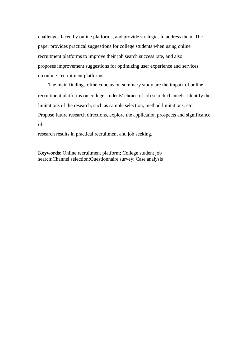 25年WP关键词：在线招聘平台；大学生求职；渠道选择；问卷调查；案例分析-约13376字符.docx_第3页