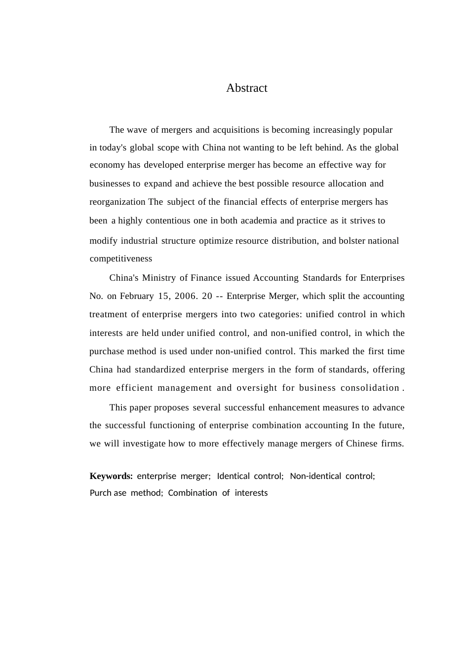 25年WP关键词：企业合并；相同控制；不同控制；购买法；兴趣组合-约10373字符.docx_第3页