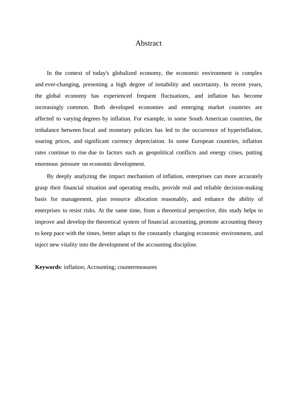 25年WP通货膨胀对财务会计的影响及对策0-约9578字符.docx_第2页