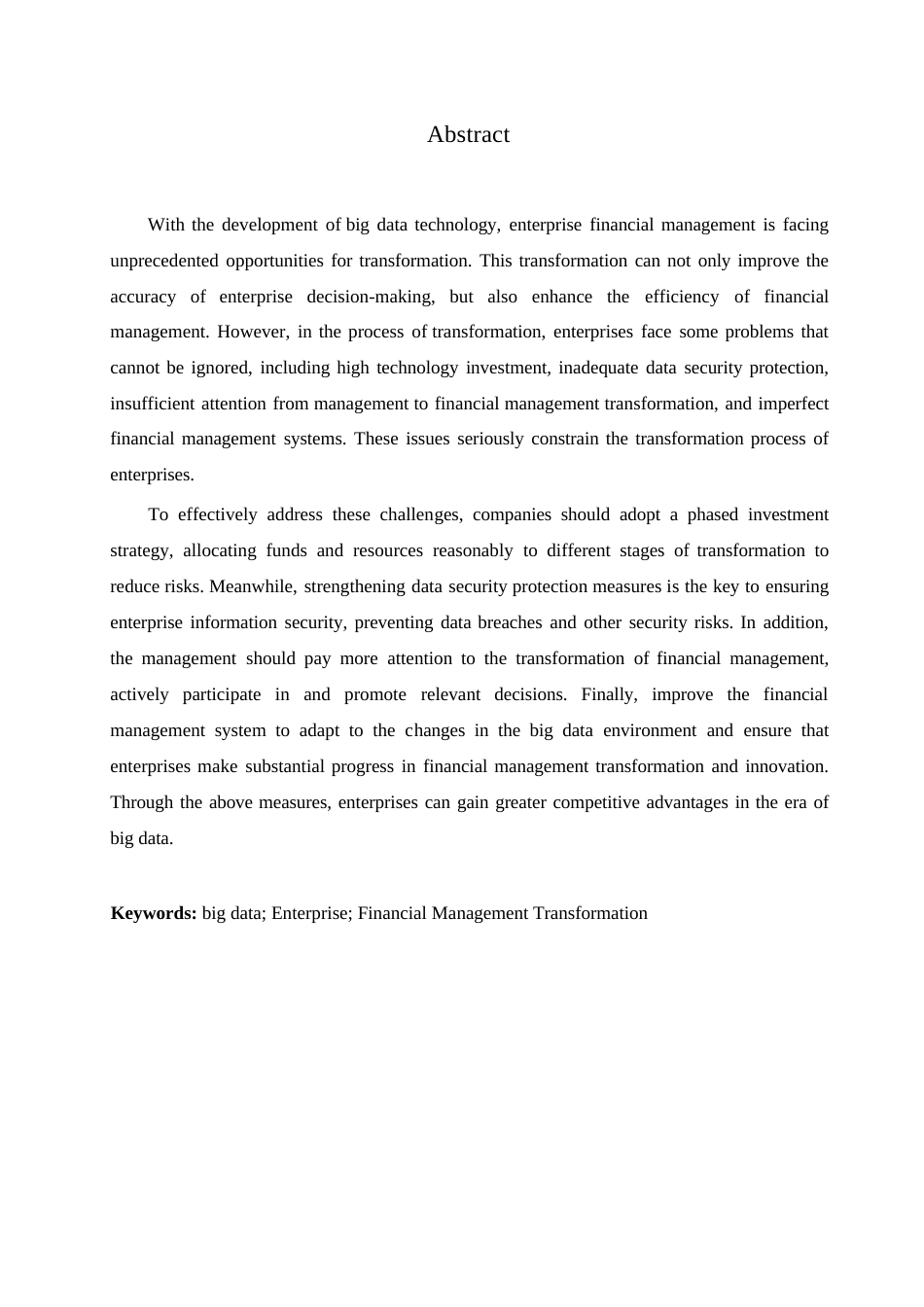 25年WP大数据时代企业财务管理转型创新研究0-约10862字符.docx_第2页