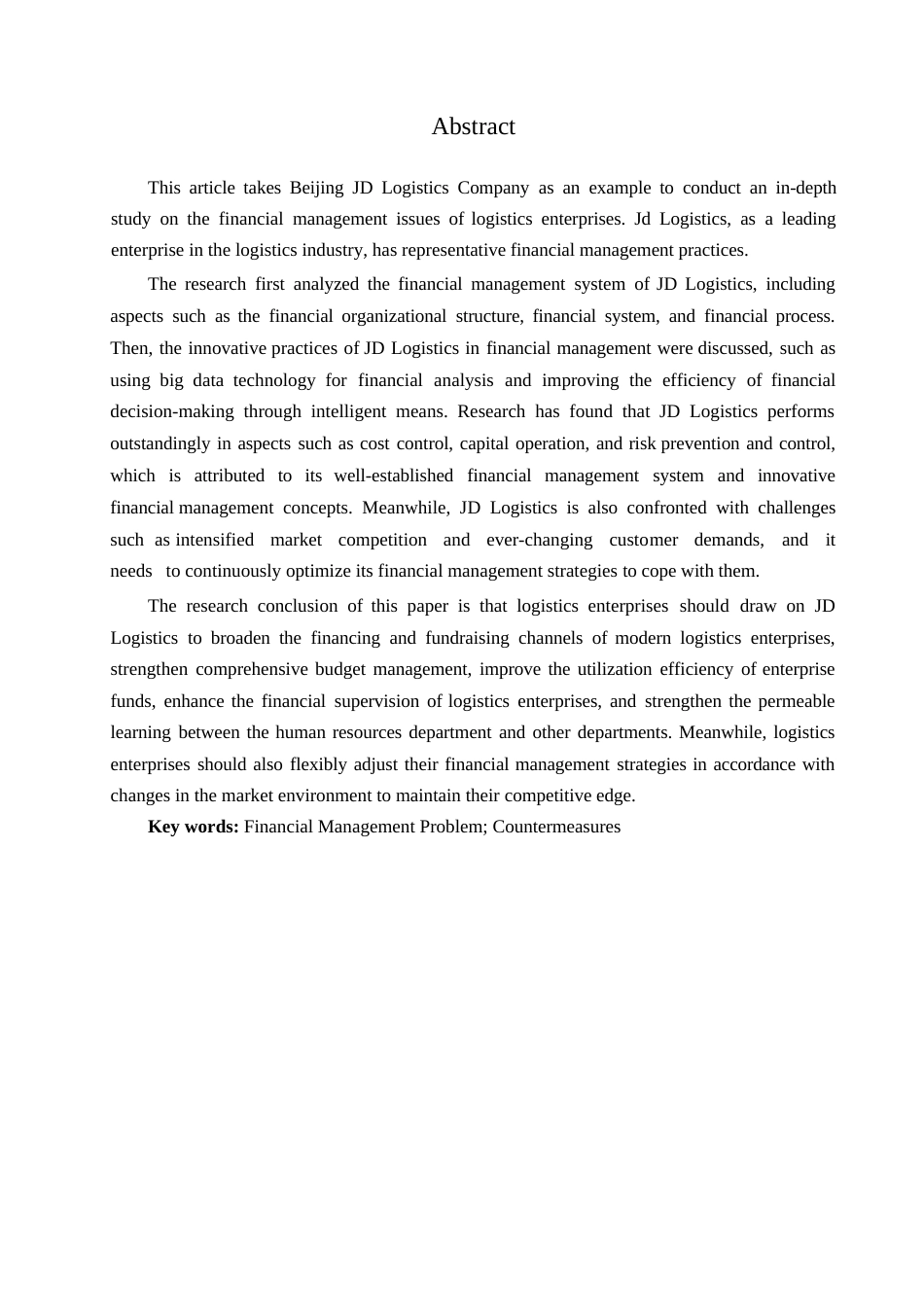 25年WP物流企业财务管理问题研究-以北京京东物流公司为例0-约9980字符.docx_第2页
