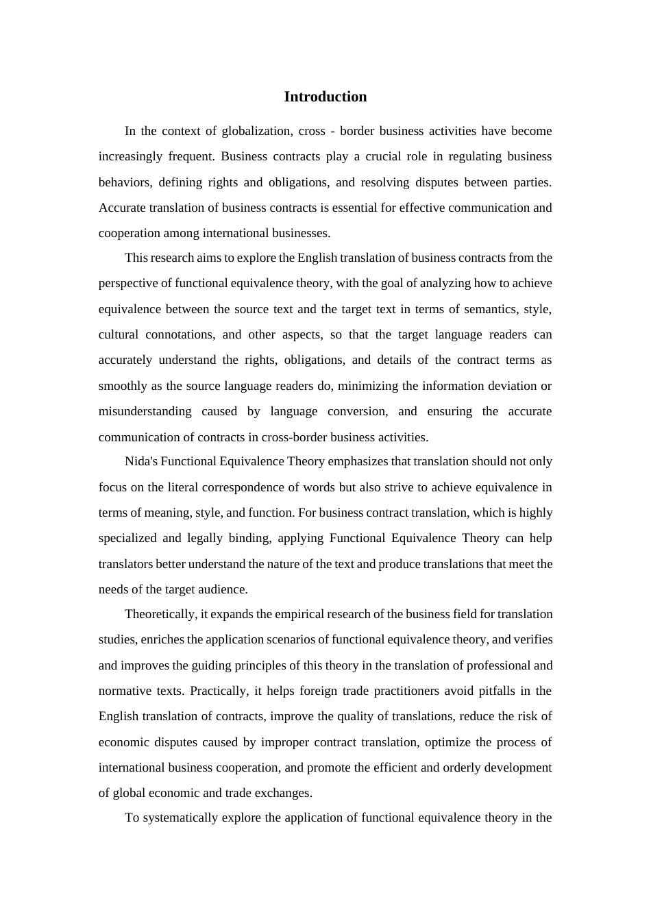 25年WP商务英语-功能对等理论视角下商务合同英译研究6.330-7547.docx_第6页