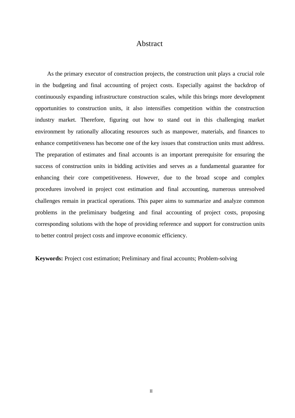 25年WP关键词：工程造价；预结算；问题解决-约9068字符.docx_第2页