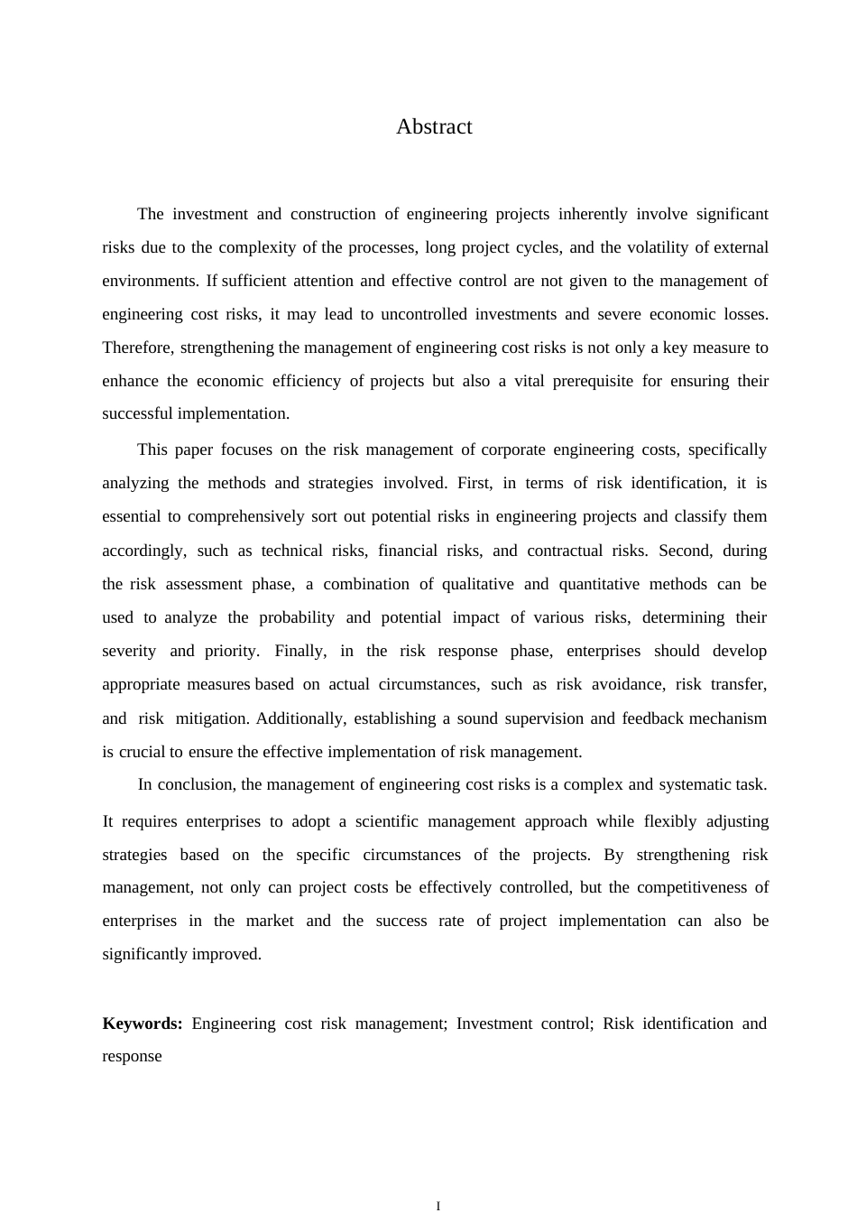 25年WP关键词：工程造价风险管理；投资控制；风险识别与应对-约11048字符.docx_第2页