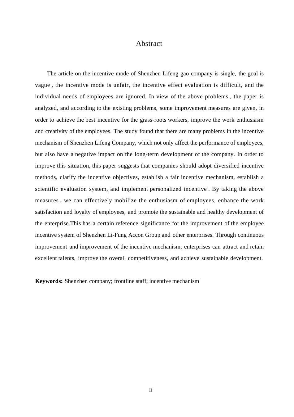 25年WP降重-深圳利丰雅高公司-线员工激励机制存在的问题及对策(1)0-约9371字符.docx_第2页
