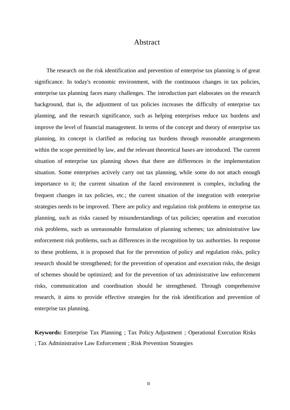 25年WP哈尔滨剑桥学院-企业税务筹划风险识别与防范研究（正文格式）0-约11046字符.docx_第2页