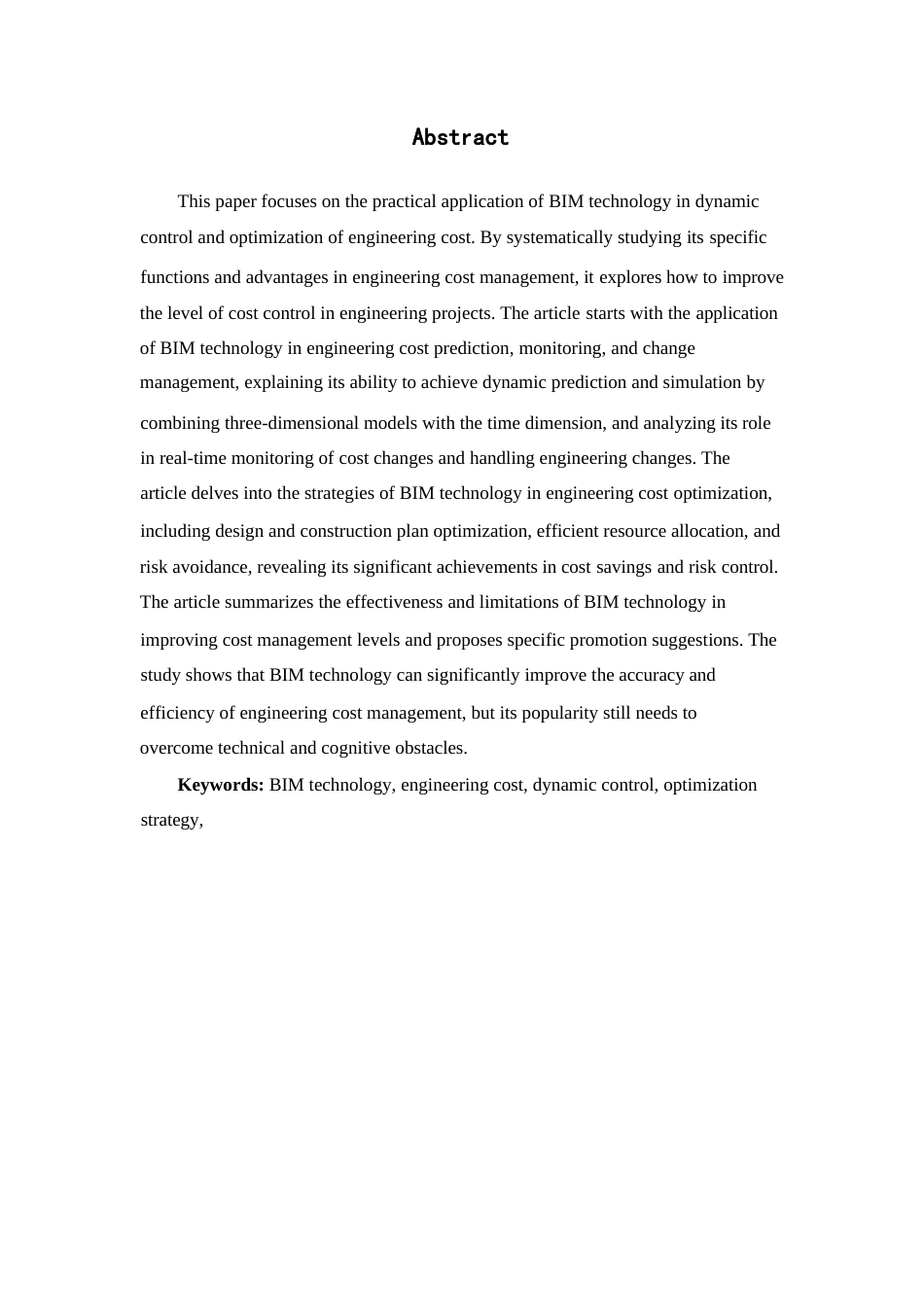 25年WP关键词：技术、工程造价、动态控制、优化策略-约17690字符.docx_第2页