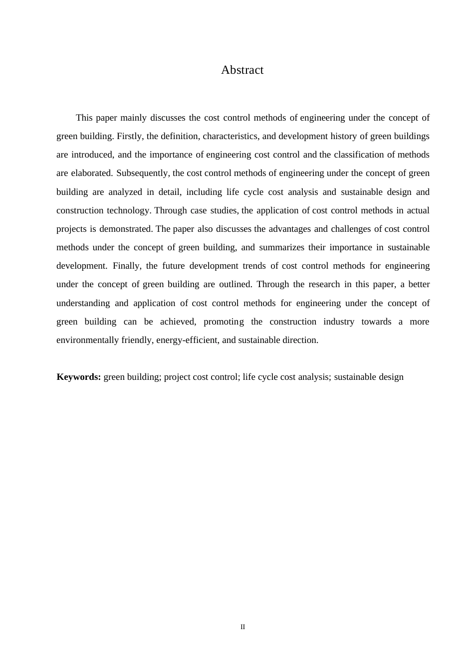 25年WP绿色建筑理念下工程造价控制方法0-约9547字符.docx_第1页