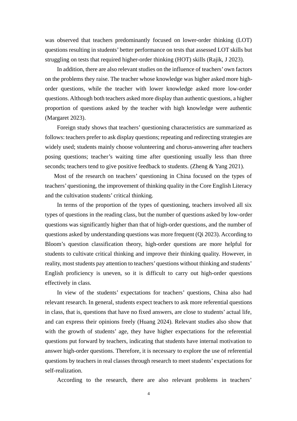 25年原文 基于思维品质的初中英语阅读课提问与反馈研究-重4.07-0-12378字.docx_第5页