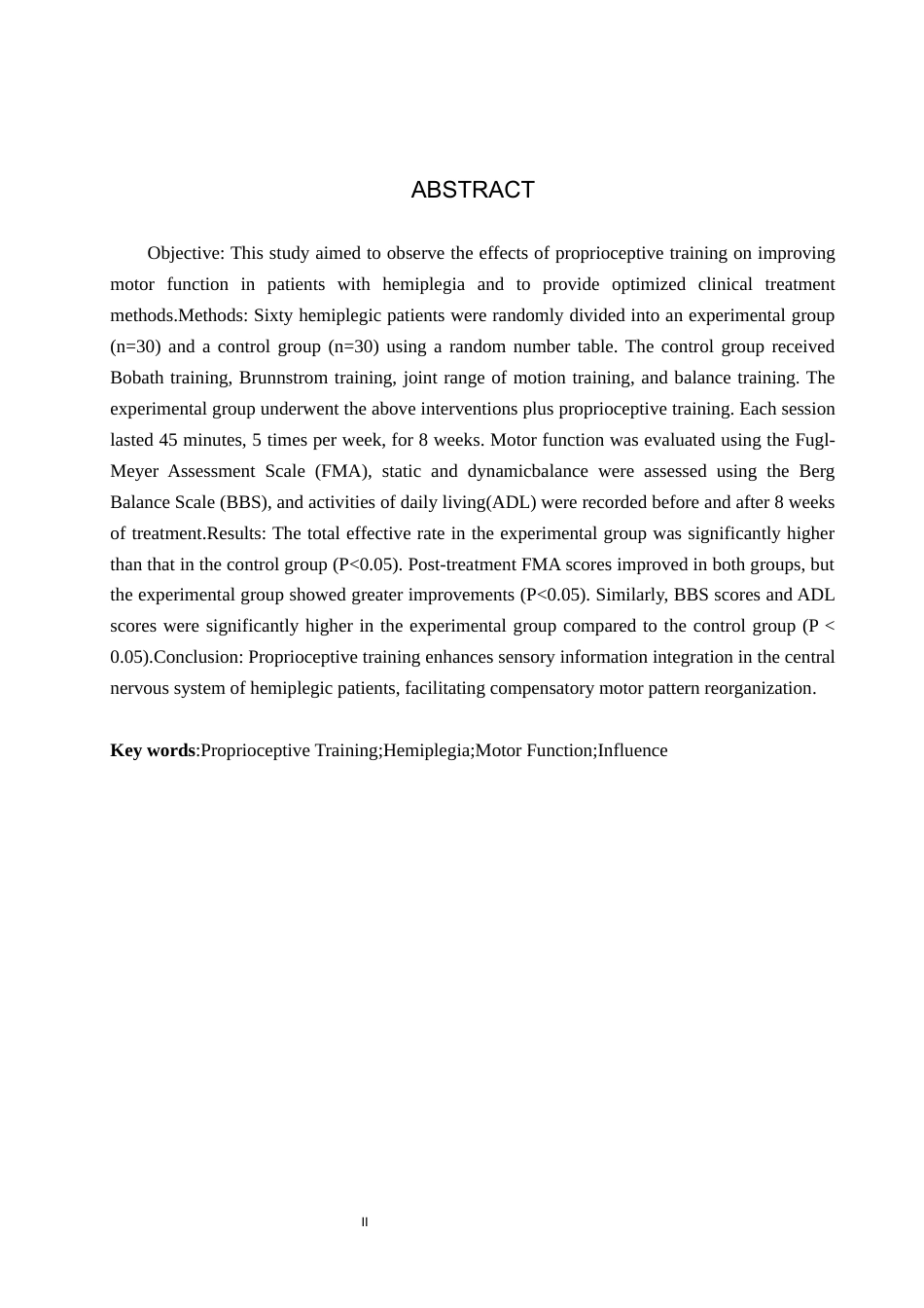 25年WP康复治疗学-本体感觉训练对偏瘫患者运动功能的影响-查重23.93AI1.060-5572.docx_第2页