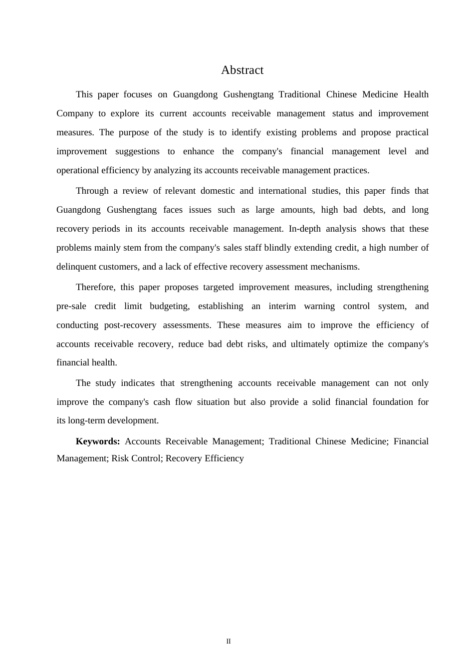 25年WP财务管理__关键词：应收账款管理；中医养生；财务管理；风险控制；回收效率-约10821字符.docx_第2页