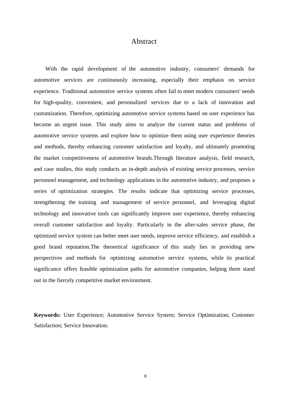 25年WP基于用户体验的汽车服务体系优化研究0-约9466字符.docx_第2页