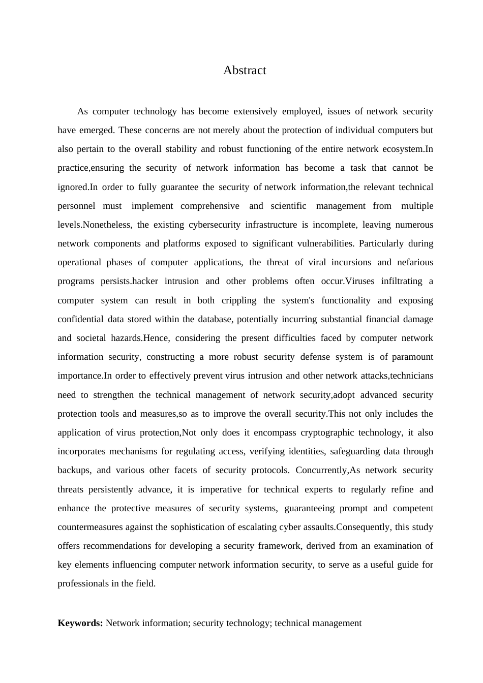 25年WP基于网络信息安全技术管理的计算机应用研究0-约11388字符.docx_第2页