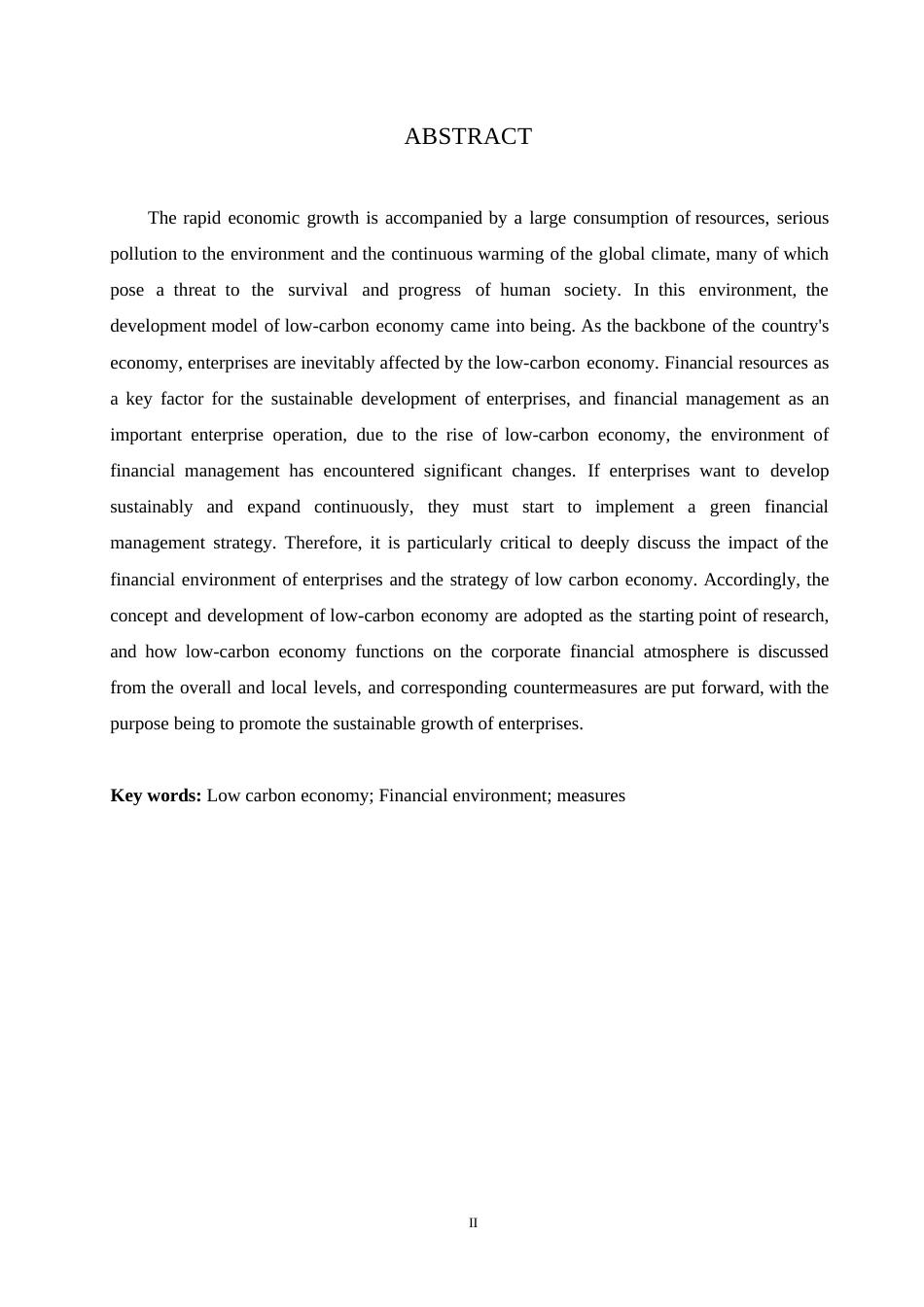 25年WP低碳经济对企业理财环境的影响与对策-约7782字符.docx_第1页