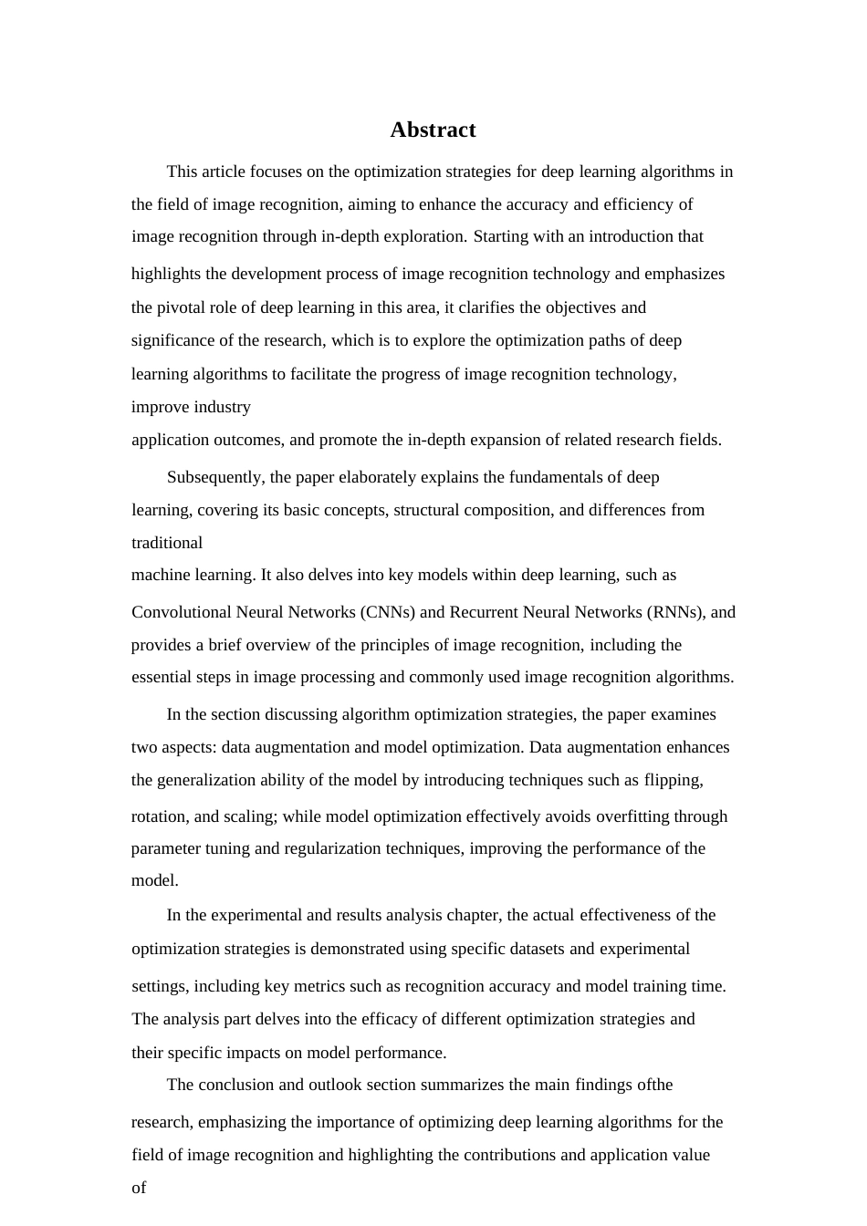 25年WP基于深度学习的图像识别算法优化研究-约15815字符.docx_第1页