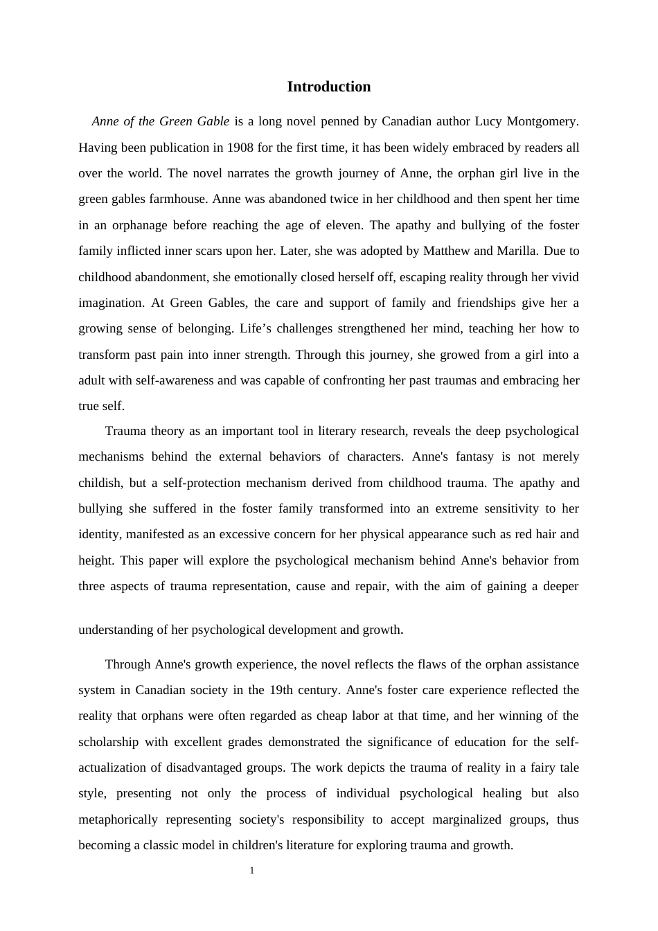 25年WP英语-创伤理论视角下的《绿山墙的安妮》0-6075.docx_第4页