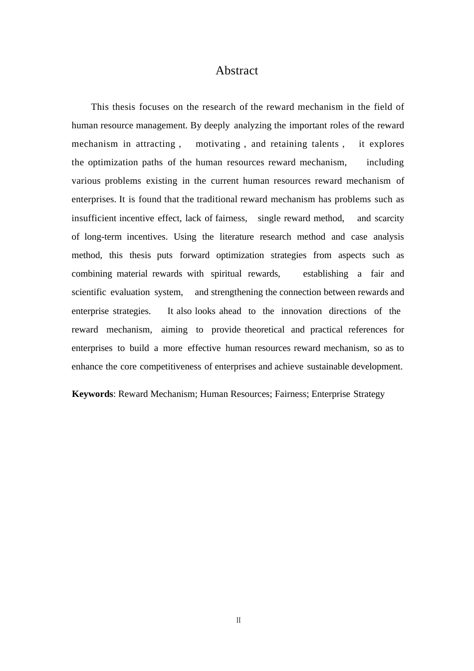 25年WP关键词：奖励机制；人力资源；公平性；企业战略-约7797字符.docx_第2页