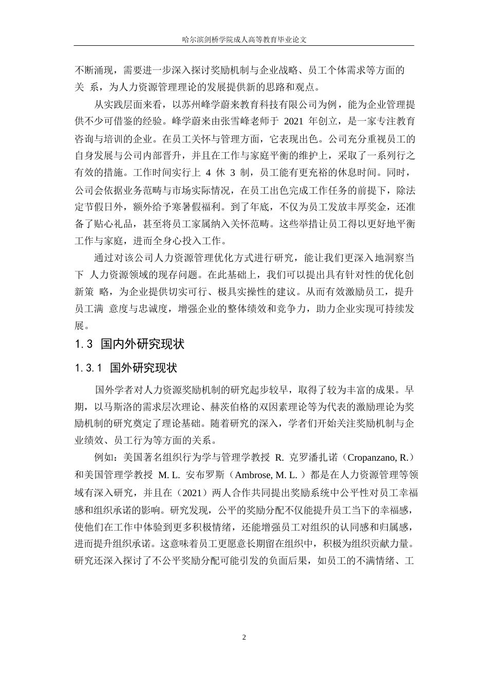 25年WP关键词：奖励机制；人力资源；公平性；企业战略-约7797字符.docx_第5页