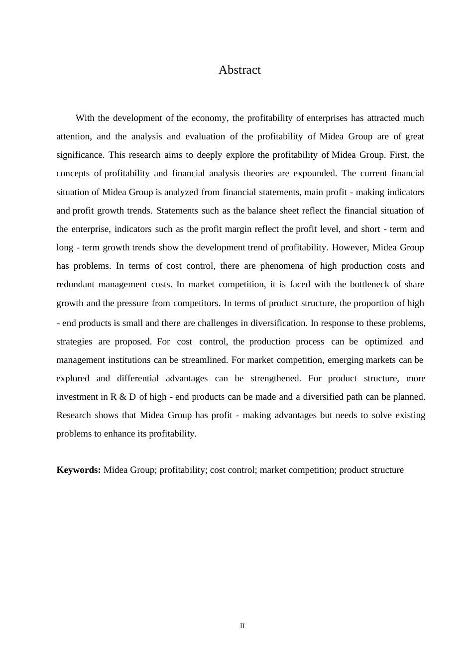 25年WP关键词：美的集团；盈利能力；成本控制；市场竞争；产品结构-约10620字符.docx_第2页