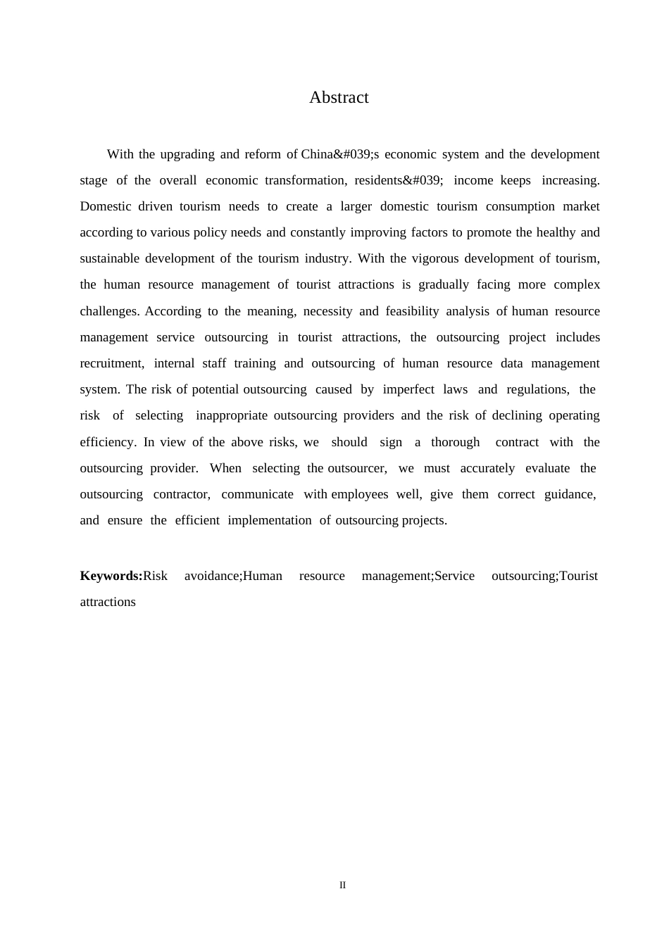 25年WP旅游景区人力资源管理服务外包与风险规避探讨0-约10339字符.docx_第2页