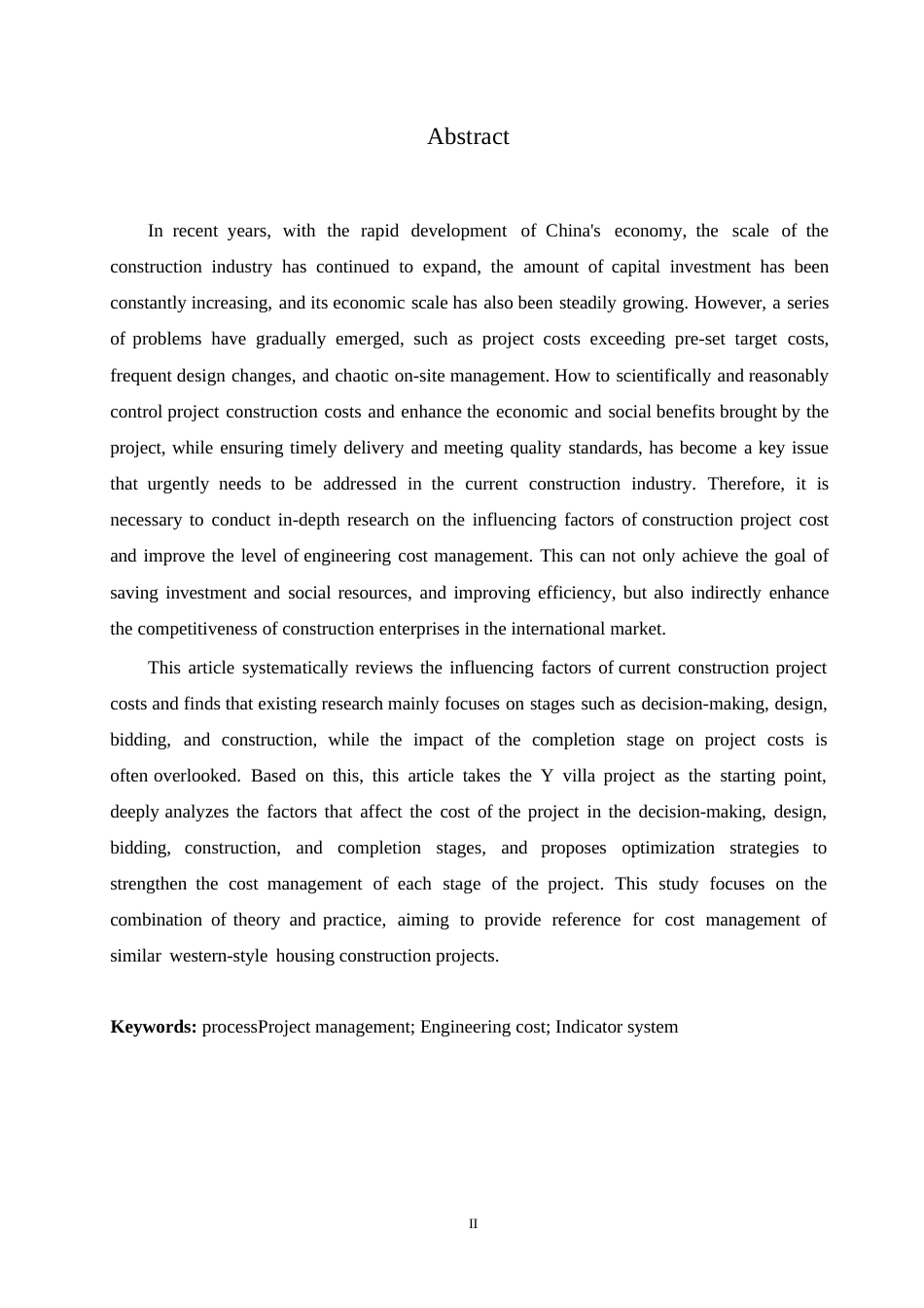 25年WP关键词：项目管理；工程造价；指标体系-约10734字符.docx_第2页