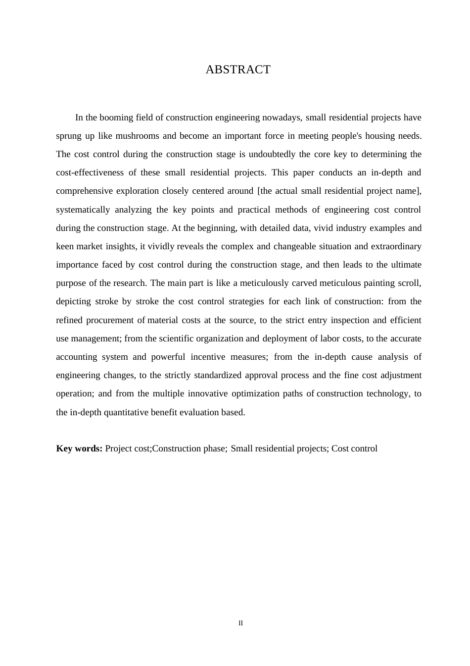 25年WP小型住宅项目施工阶段工程造价控制策略探究0-9872.docx_第2页