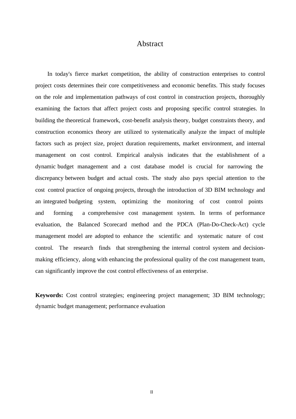 25年WP工程造价-施工企业工程项目成本控制研究0-约11138字符.docx_第2页