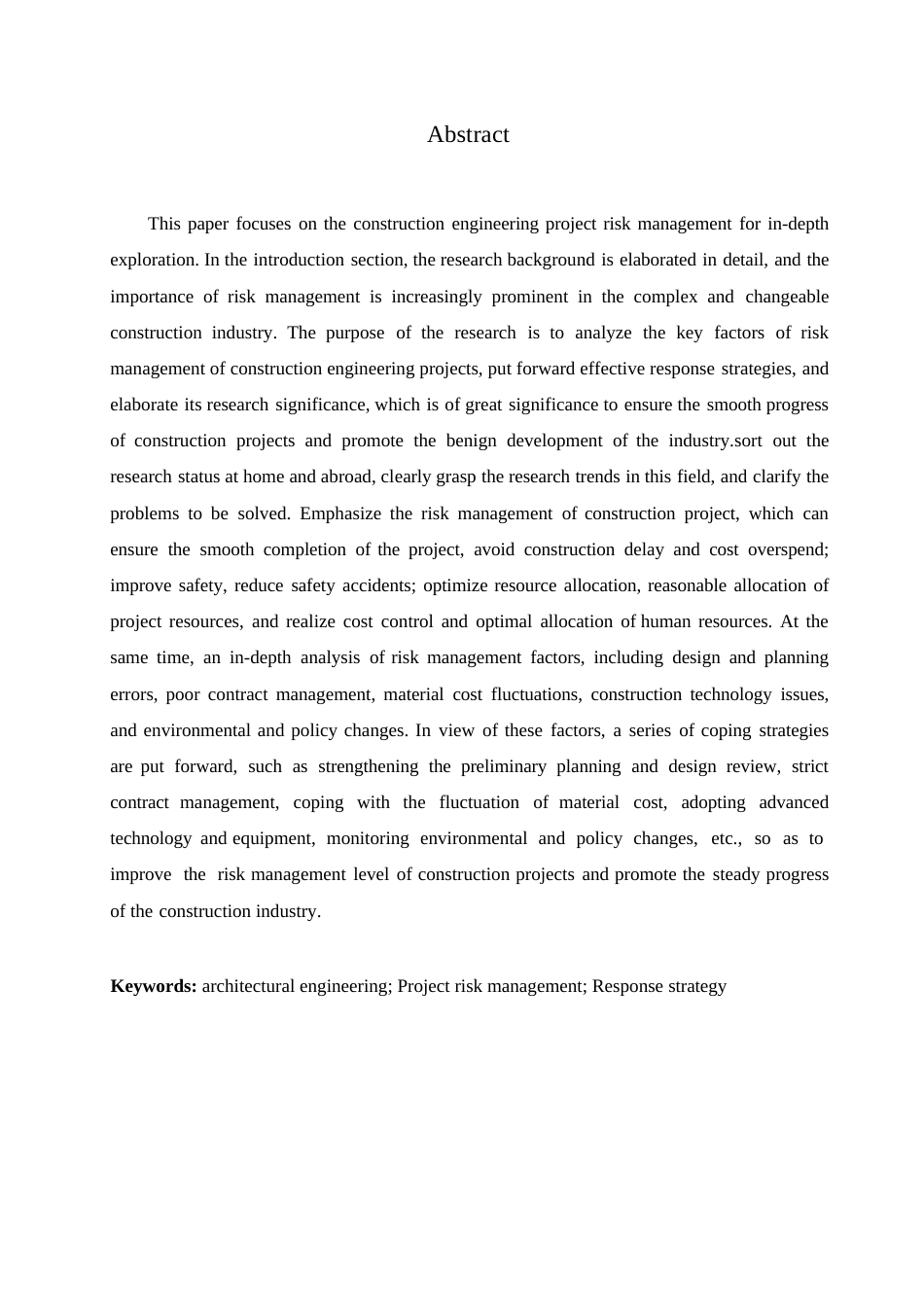 25年WP建筑工程项目风险管理及其应对策略0-约11230字符.docx_第2页