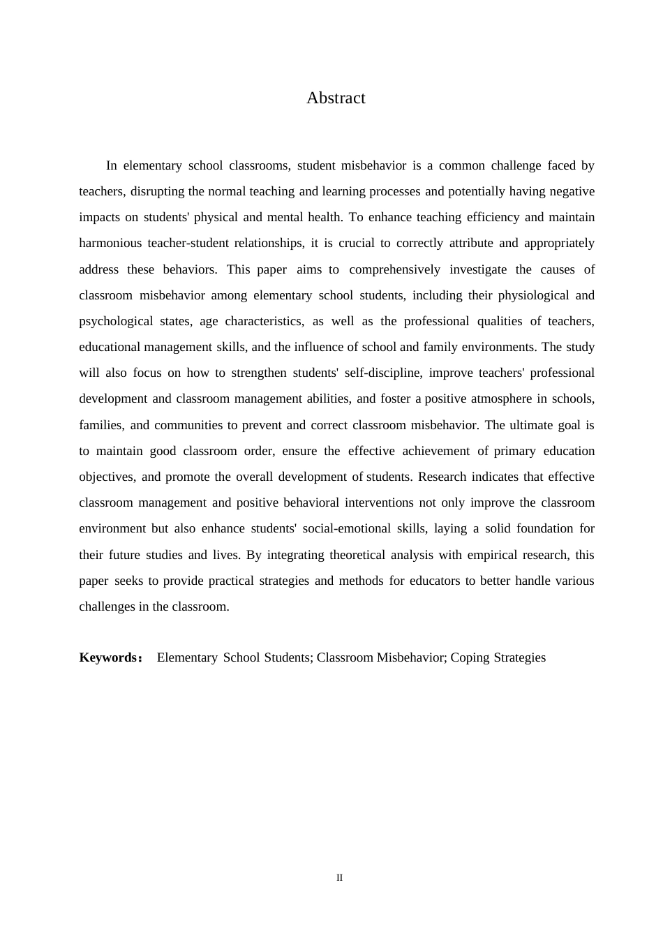 25年WP关键词：小学生；课堂问题行为；应对策略-约10214字符.docx_第2页