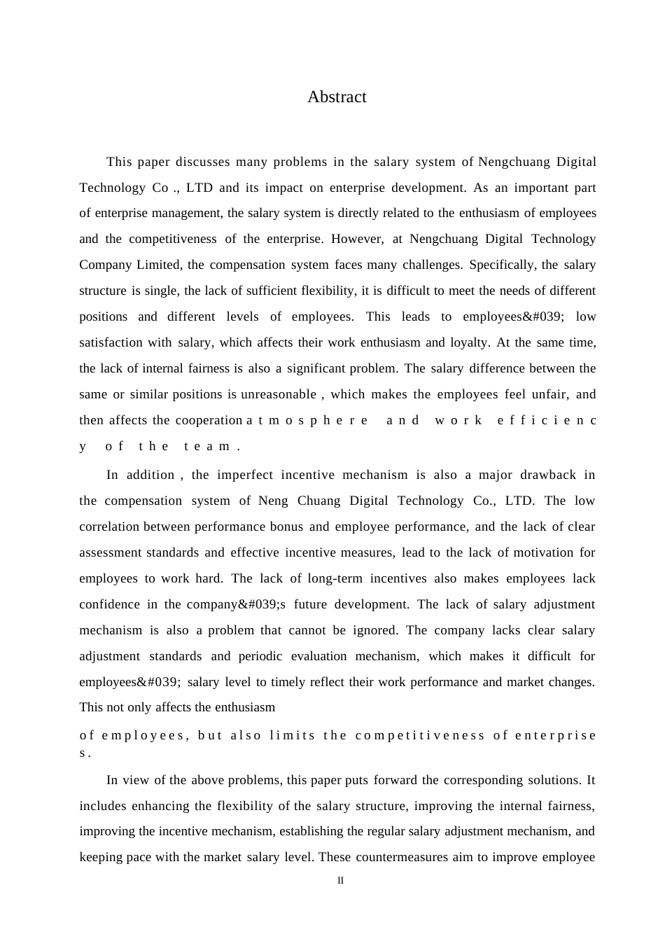 25年WP伦洋-能创数字科技有限公司薪酬体系存在的问题及解决对策0-10023.docx_第2页