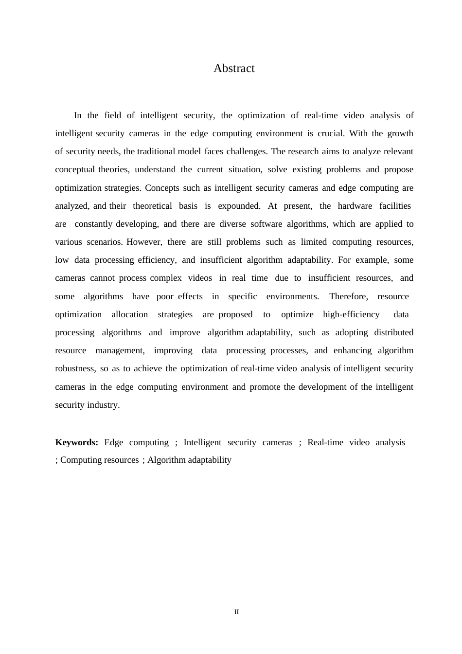 25年WP边缘计算环境下智能安防摄像头的实时视频分析优化-孙海丰0-约10622字符.docx_第2页